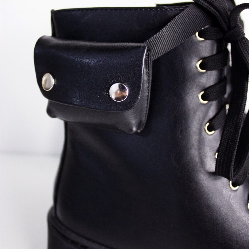 Platform Combat boots - Picture 2 of 6